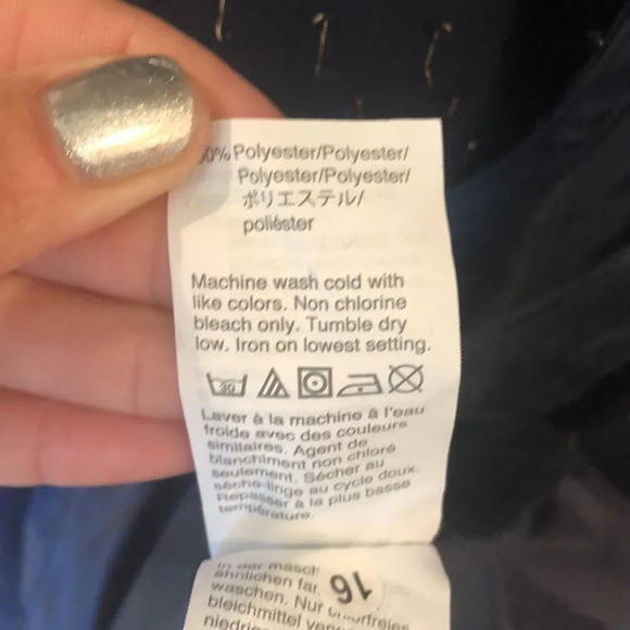 J Crew black tank top with gold - Picture 9 of 14